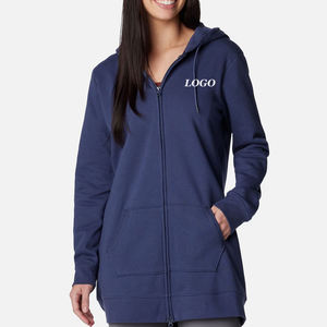 Sudadera Larga con Capucha Ajustable y Diseño de Logotipo Personalizado para Mujer, Precio Económico 2026 para Invierno/ Material de Alta Calidad para Compradores al por Mayor - Product Image 1