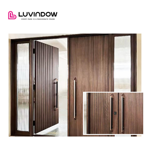 Quality Custom Pivot Entry <strong>Door</strong> Original <strong>Manufacturer</strong> For Customized Quality Solid Wood Entrance <strong>Door</strong> - Product Image 6