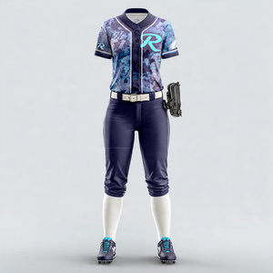 Ensemble de vêtements de softball pour femmes, haut de baseball à boutons, pantalon de softball, ensembles de sublimation, uniformes de baseball, uniformes de softball - Product Image 5