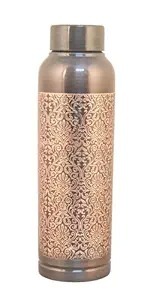 Bouteille imprimée en cuivre unique fabriquée à la main étanche et idéale pour les voyages de fitness et l'utilisation quotidienne Bouteille imprimée en cuivre écologique - Product Image 3