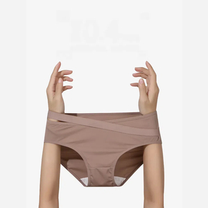 Hot Selling Sports Seamless Underwear Womens Mid Waist Letter Printing Cotton Breathable Hip Lift Thong <b>Panties</b> Factory - Product Image 1