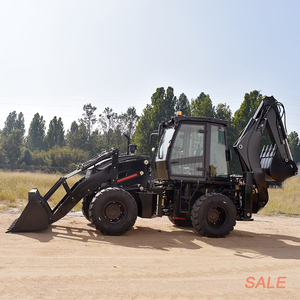 Retroexcavadora bastante usada 4x4 Excavadora Cargador de tractor barato para uso doméstico Cargador frontal de 2 toneladas y 3 toneladas - Product Image 1