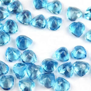 6mm Natural suizo azul Topacio facetado en forma de corazón de alta calidad certificada piedras preciosas sueltas productos hechos a mano tendencia Alibaba Deal - Product Image 1