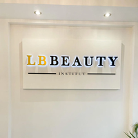 Panneaux muraux de bureau avec logo intérieur personnalisé Panneaux en acrylique avec lettres éclairées par LED Panneau d'affichage à LED