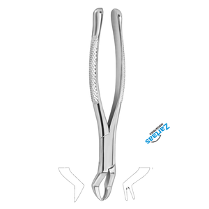Fórceps de extracción de Nevius de acero inoxidable de alta calidad, molares superiores, Higo izquierdo, Instrumentos dentales 88L - Product Image 3