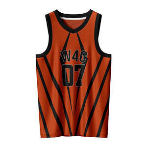Conjunto de Uniforme de Baloncesto Personalizado para Hombre, 100% Poliéster, Sin Mangas, Cuello en V, Transpirable, de Secado Rápido, Absorbe la Humedad, Impresión por Transferencia de Calor - Product Image 2