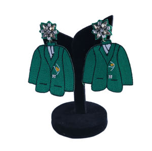 Pendientes de Mujer con Cuentas Hechas a Mano, Paleta Multicolor Festiva Brillante, Pendientes de Bordado con Cuentas Personalizados para una Feliz Pascua 2026 - Product Image 3