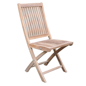 Silla individual de madera de teca con estilo moderno para uso en exteriores, adecuada para terrazas resistentes a las termitas. - Product Image 2