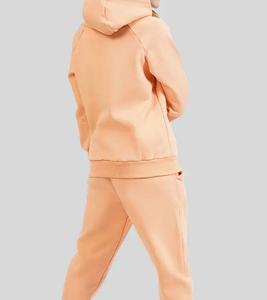 Survêtements d'entraînement en molleton de haute qualité coupe ample Jogging ensembles pour femmes ensemble 2 pièces teint uni élégant respirant femmes - Product Image 4