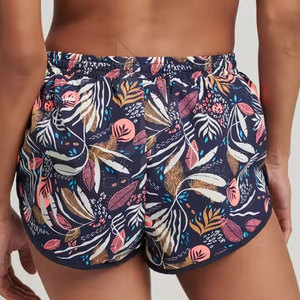 Shorts de Playa para Mujer, Cintura Alta, Elástica, 100% Algodón Ecológico, Secado Rápido, Cómodos, Transpirables, Casuales, para Verano - Product Image 2