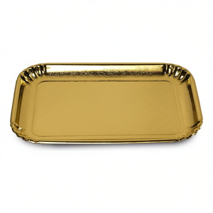 EASY BAKE Gold 15792C Set of 3 Disposable Cardboard <b>Trays</b> 19x28cm for Guardini Premium Disposable Plates - Product Image 2