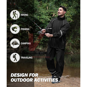 Conjunto Deportivo para Hombre, Chaqueta Cortavientos Ligera con Cremallera y Pantalones a Juego, Dos Piezas - Product Image 3