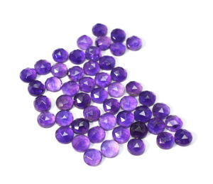 พลอยอะมีทิสต์ธรรมชาติทรงกลมเจียระไนแบบโรสคัท ขนาด 8 มม. น้ำหนัก 100 กะรัต จำนวน 50 ชิ้น - Product Image 2