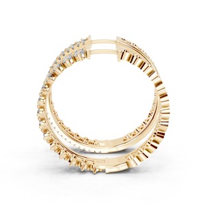 ต่างหูเพชรคลาสสิก AIER-078 สำหรับผู้หญิง ทำจากแพลตตินัม ทองเหลือง หรือทองคำขาว และทองคำชมพู - Product Image 6