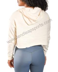 เสื้อฮู้ดเข้ารูปซิปรูดแบบปรับแต่งได้สำหรับผู้หญิงเสื้อผ้าฟิตเนสพลัสไซส์สำหรับฤดูร้อนและฤดูหนาว - Product Image 3