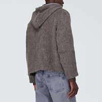 Mode Street Wear haute qualité français Terry poids lourd hommes à capuche marron à manches longues fermeture éclair alpaga pull à capuche hommes
