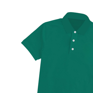 High Quality Stylish <b>Green</b> Polo Shirt for <b>Men</b> Casual Comfortable Slim Fit Breathable Cotton Summer Fashion <b>Top</b> Wholesale - Product Image 4
