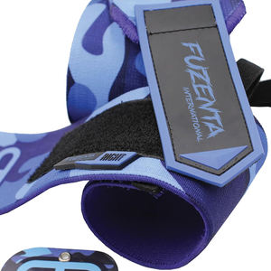 Deadlift Training Crossfit <b>Wrist</b> Wrap Blue Camo Custom PR Heavy Duty Premium <b>Wrist</b> Wraps Strongman Weightlifting <b>Wrist</b> <b>Support</b> - Product Image 2