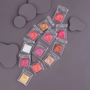 อายแชโดว์เนื้อแมทท์และชิมเมอร์สีมินิสีเนื้อเงาแบบยุโรป1เม็ดสีสูง
