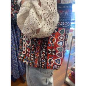 Sac JAT BAG - Sac de mode bohème Sunrise avec une seule poignée, doublure en PU, motif géométrique, fermeture ouverte - pour l'été, l'hiver, le printemps, l'automne - Product Image 1