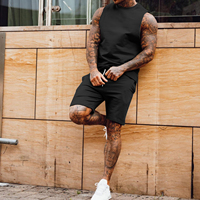 Ensemble t-shirt et short unisexe d'été à manches courtes, 100% coton, séchage rapide, respirant, coupe ajustée, décontracté, pour la course à pied, tendance