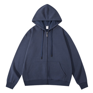 High Quality Wholesale Designer Manufacturers Bulk Printed Logo Premium Gsm Men Vintage Oversized <b>Zip</b> up Hoodies Sweatshirts - Product Image 5