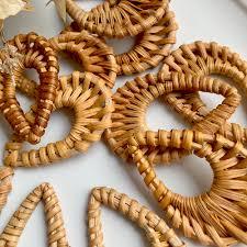 PHOTO STUDIO ACCESSORIES <b>Earings</b> Women Rattan Bohemian <b>Cute</b> Fine Hoop Fashion Jewelry Gift Set New Product Ideas Eco Friendly - Product Image 2