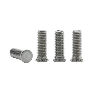 Vis de serrage à tête plate en acier inoxydable, entièrement filetée, à rivetage sous pression, autobloquante - Product Image 1