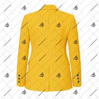 Grec Sigma Gamma Rho Sorority Vêtements Pinstripe Femmes Double Boutonnage Blazer | Prêt à Expédier des Vêtements Grecs