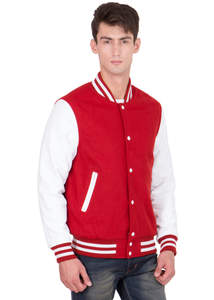 La última chaqueta Varsity de lana con estilo para hombres, tipo de cierre, bolsillos con botones, chaqueta Varsity Bomber de béisbol universitario Letterman para hombres - Product Image 6