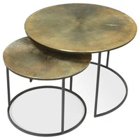 Table gigogne couleur or Design Unique dernière arrivée ensemble de 3 formes carrées Design luxueux fournitures de meubles faits à la main