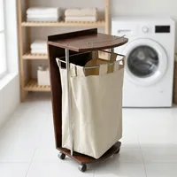 Armoire à linge moderne en bois de haute qualité avec sac amovible fabriquée en Italie