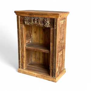 <b>Rustic</b> Wooden Bookshelf for Home Office Living Room Bedroom School Hotel with Durable Metal Construction Bookcases <b>Cabinet</b> - Product Image 1