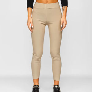 Customized High Waist Gym <b>Leggings</b> for Women Comfortable Polyester Spandex <b>Knitted</b> Fabric Breathable Stretchy Sexy Seamed - Product Image 1