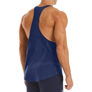 Séchage rapide respirant décontracté 100% coton Gym débardeur sans manches vêtements d'entraînement pour hommes en gros bas prix - Product Image 4