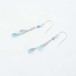 Nouveau Boho 925 argent Sterling pierres précieuses boucles d'oreilles créoles classique bijoux de mariage pierre principale diamant acier inoxydable laiton - Product Image 4