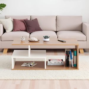 Table centrale en bois au design moderne Table à thé en bois antique pour le salon Mobilier d'intérieur Tables basses - Product Image 5