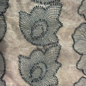 Elegant Colorful Floral Embroidered Lace <b>for</b> Fashion, Home <b>Decor</b>, and Crafting Projects - Product Image 1