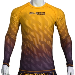 Custom Made manga larga MMA Rash Guards Diseña tu propio logotipo-Servicio OEM para adultos - Product Image 1