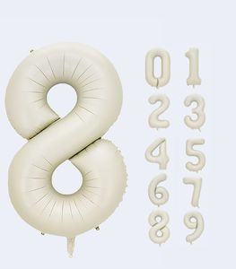 Ballons en aluminium en forme de lettres blanches de 100 cm pour décorations d'événements (anniversaires, Halloween) - Vente en gros - Product Image 1