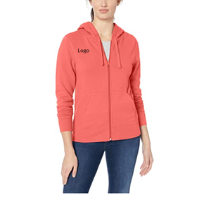 Femmes Hot French Terry Fleece Full-Zip Hoodie Plus La Taille Femmes Vêtements Casual hiver Surdimensionné vente entière stock disponible - Product Image 3