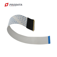 Connecteur de ruban plat FFC, câble électronique sur mesure, pas de 0,5/1,0/1,25/2,54 mm, plastique/PVC/cuivre, marque PRODATA