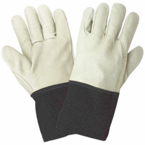 Gants de sécurité de haute qualité chèvre Grain vache cuir fendu TIG soudage abrasion résistant à la chaleur pour lutte contre les incendies Construction BBQ - Product Image 6