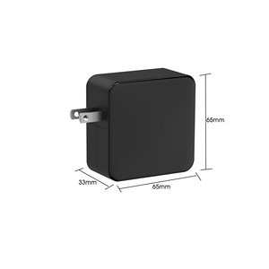 GaN充电器65w块，带USB usb-c双端口<span class=keywords><strong>3</strong></span>端口65w壁式充电器块，带可伸缩的C型电缆 - Product Image 3