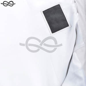 OEM Custom Design 100% Cow Hide Leather <b>Jacket</b> <b>White</b> Stylish <b>Men's</b> Stand Collar Biker <b>Jacket</b> Fashion Statement - Product Image 2