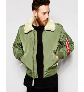 แจ็คเก็ตบอมเบอร์ผู้ชายสไตล์เท่ห์สุดฮิตสำหรับฤดูหนาว คอตั้ง พร้อมโลโก้ด้านหน้า กันน้ำและระบายอากาศได้ดี - Product Image 2