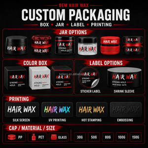 Cera para Peinar el Cabello Personalizada 150ml Fijación Fuerte Textura de Gel Transparente Fórmula Personalizada Color Fragancia Logotipo Empaque Fabricante OEM - Product Image 5