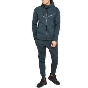Ensemble de survêtement sport en molleton 100% coton de haute qualité, coupe classique pour homme, taille plus, logo personnalisé, hiver 2024 - Product Image 5