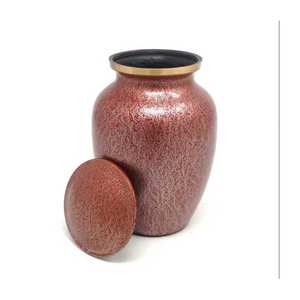 Vente chaude Artisanat Urne Rouge Fournitures Funéraires En Gros Urne En Aluminium Crémation Sur Mesure Avec Une Qualité Supérieure - Product Image 4