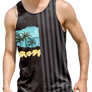 Men Sleeveless OEM Service New Style Men's <b>Stringer</b> Tank Tops Breathable Best Selling Wholesale Custom Logo Summer Tank Top Men - Product Image 2